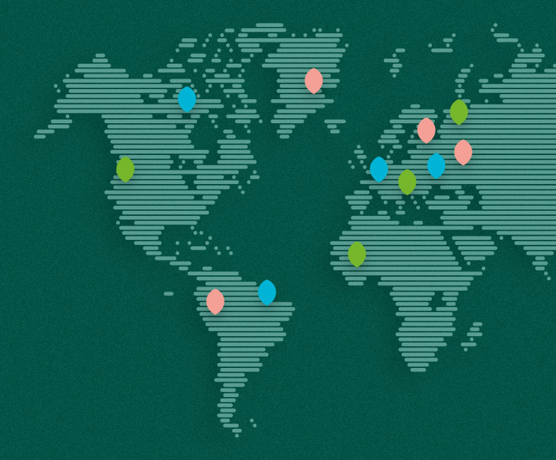 Map und Karten Design für Go GReen Routes für ICLEI Europe