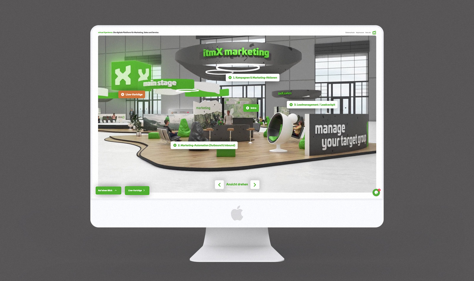 Virtuelle Messe Design, 3D und Programmierung itmX