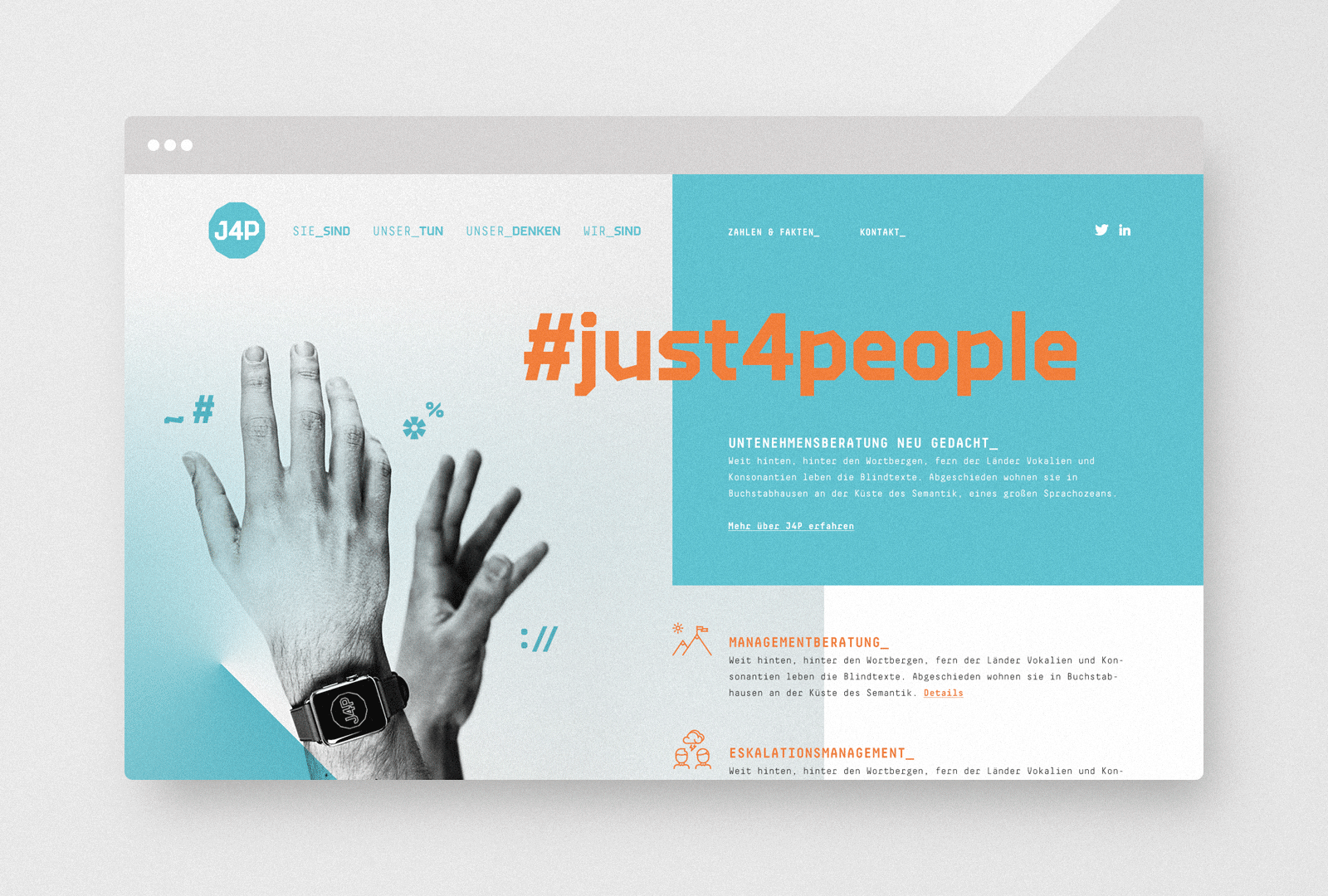 ungerplus_HS_bannerbild_gross Webdesign und Design der responsive Website für J4P