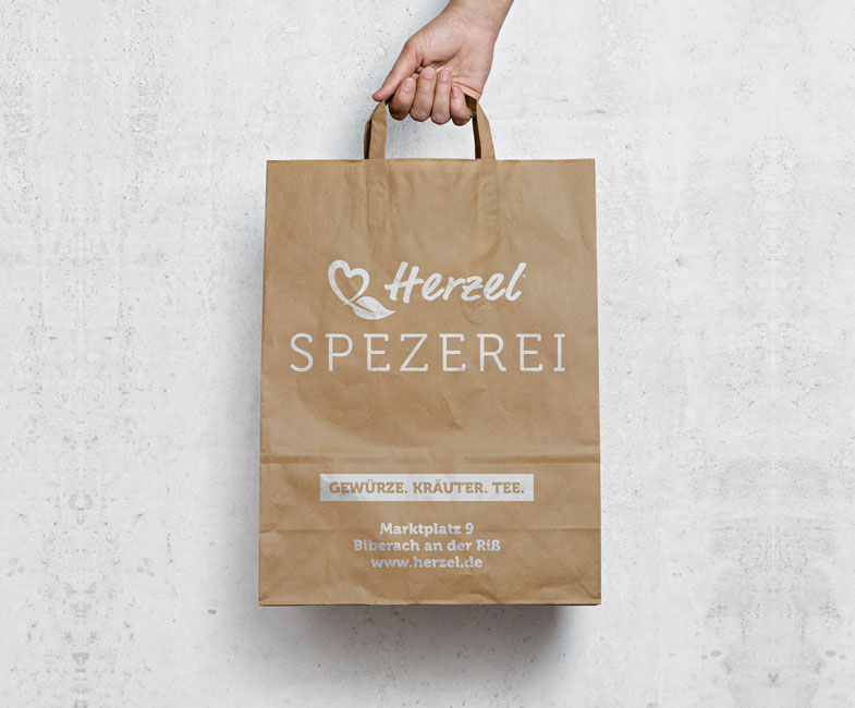 HERZEL paper bag