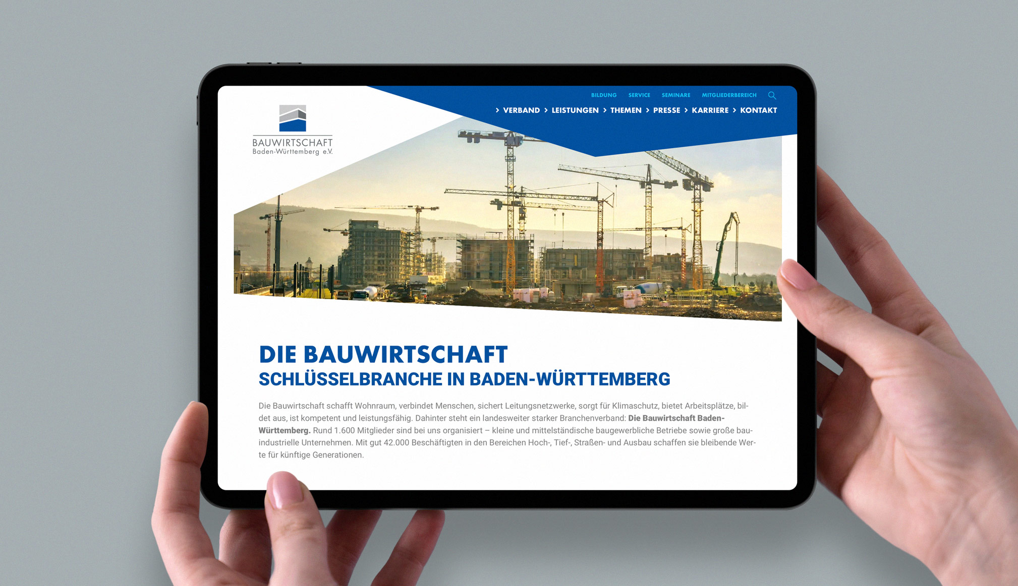 Design für die Bauwirtschaft in Baden-Württemberg