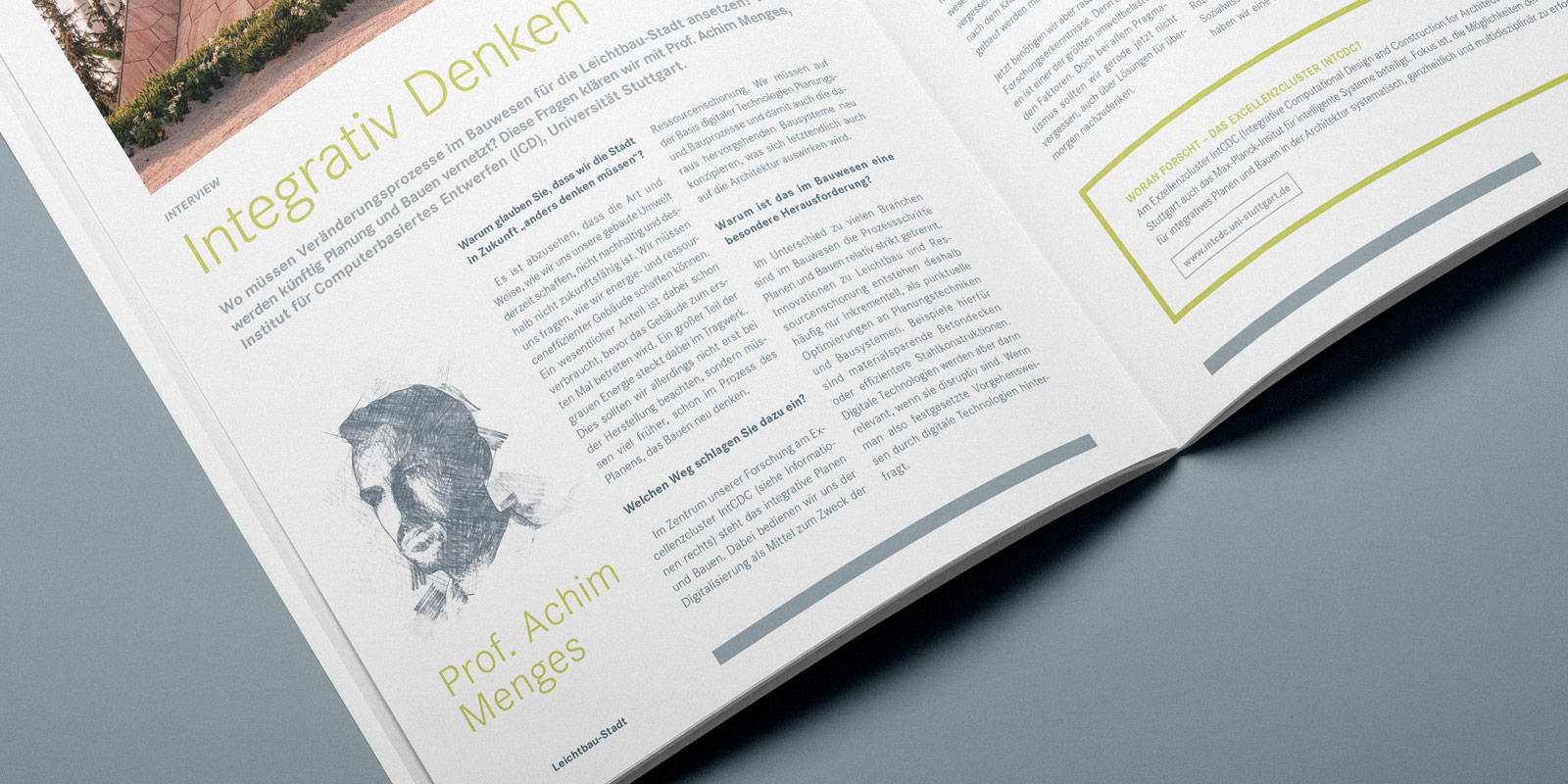 Editorial Design für das Magazin Leicht.Wert der Leichtbau BW