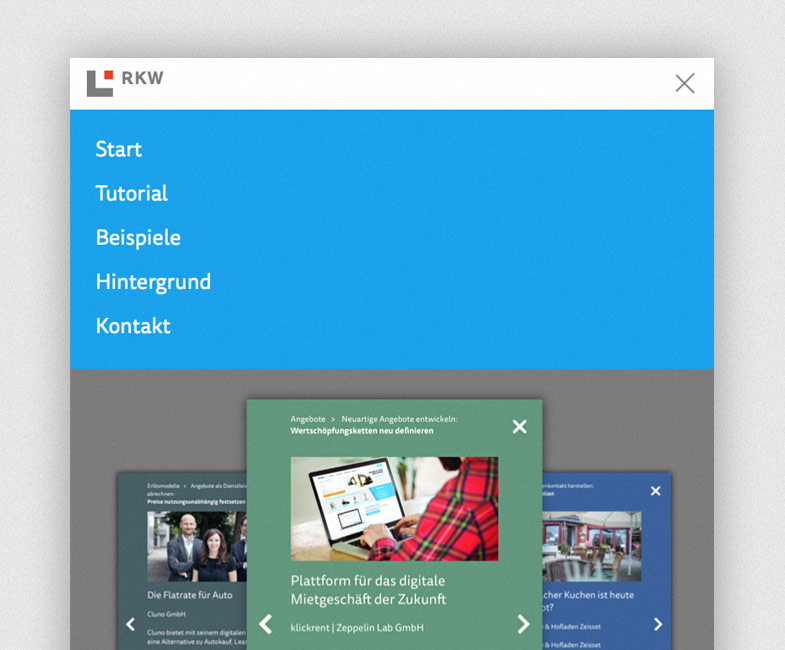 Landingpage für RKW