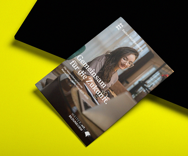 Coverdesign eines Magazins im Landes-CI Baden-Württemberg