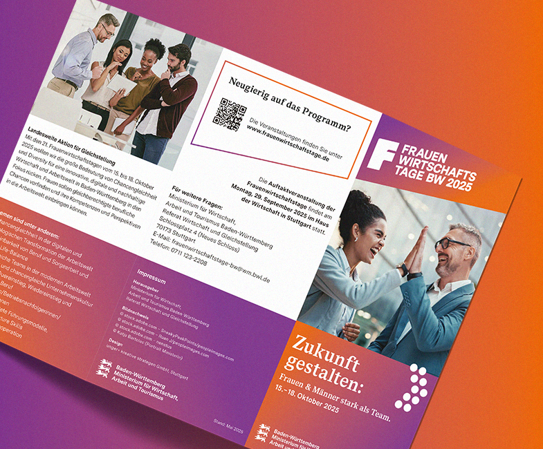 Flyer und Flyer-Vorlagen für die Frauenwirtschaftstage BW