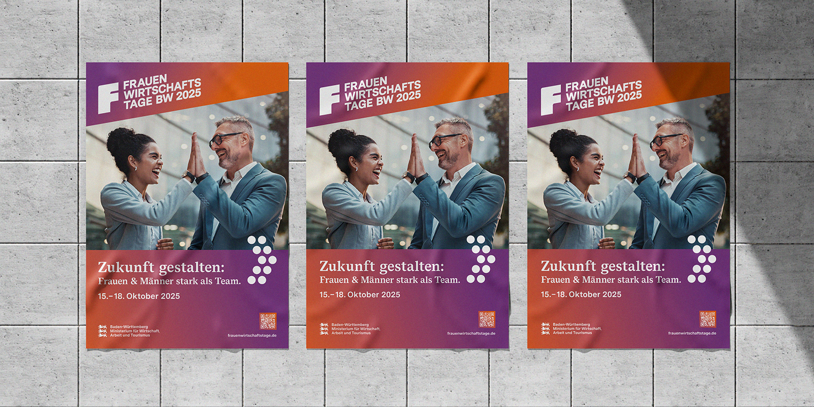 Poster- und Plakat-Vorlagen für die Frauenwirtschaftstage Bw