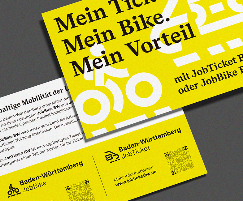 Printmaterialien für das JobBike BW