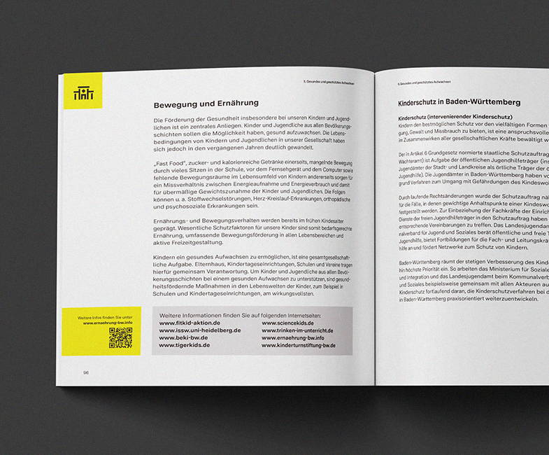 Quadratische Broschüre Mütter und Väter in Baden-Württemberg