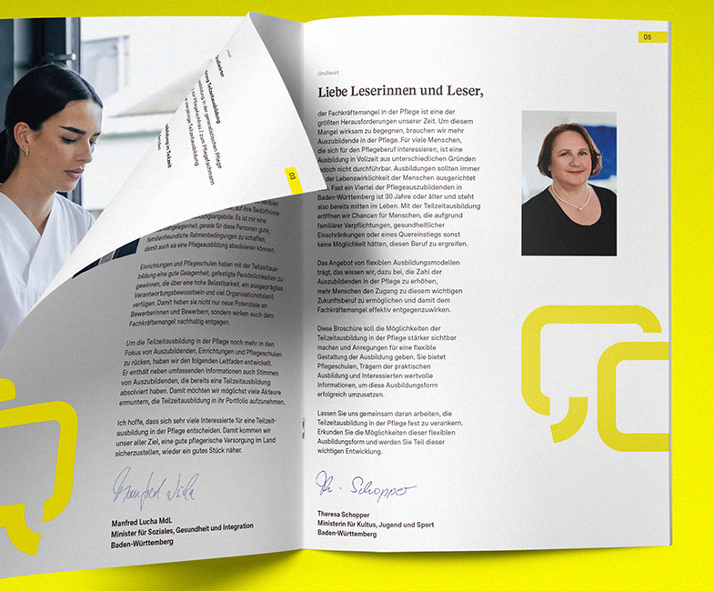 Titelseite Informationsbroschüre Ministerium Baden-Württemberg