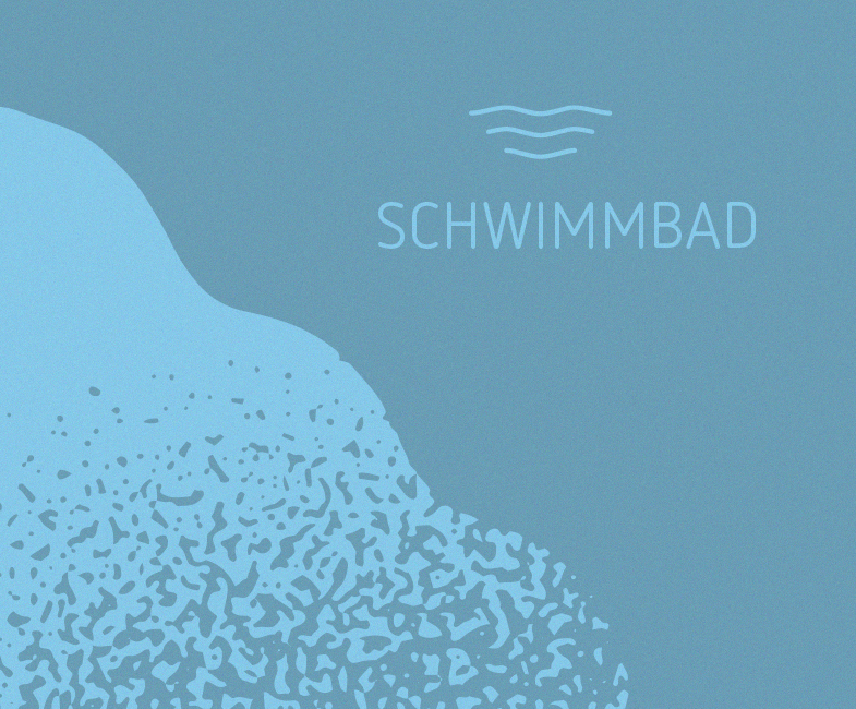 interbad Keyvisual für den Bereich Schwimmbad mit blauer Farbwelt und Wasserstruktur