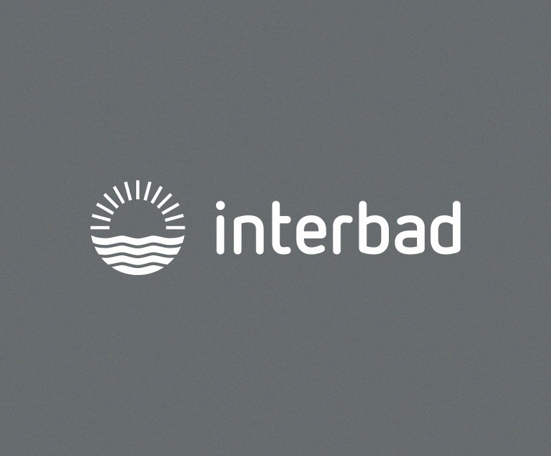 interbad Logo in Weiß auf dunklem Hintergrund