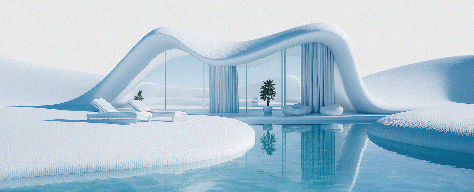 interbad 2026 Architektur-Visual mit Poollandschaft und moderner Schwimmbadgestaltung